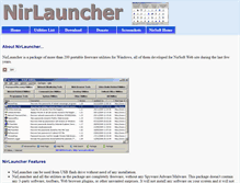 Tablet Screenshot of launcher.nirsoft.net